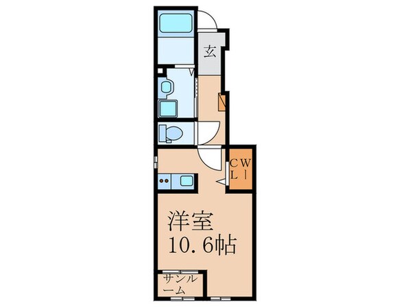 グランドール飯塚Ⅰの物件間取画像